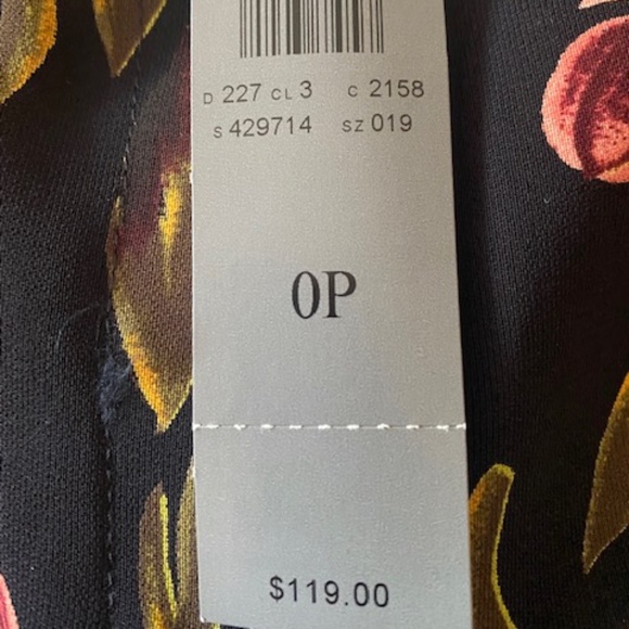 NWT Ann Taylor floral pants Size 0P - Picture 6 of 7